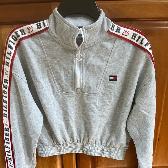 Tommy Hilfiger Tops - Tommy Hilfiger Sport cropped terry zip up size S